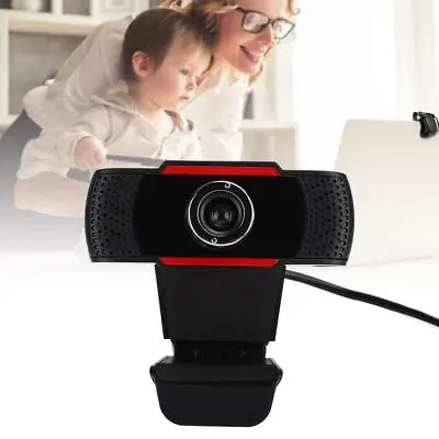 0.3MP Video Webcam Internet Laptop Camera With Microphone USB Rechargable Black • £11.94