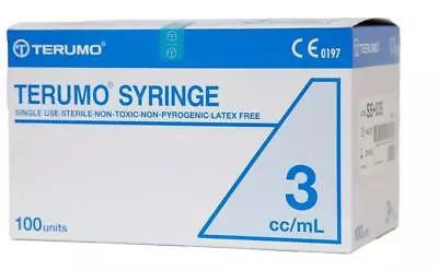 Terumo SYRINGES 3mL Luer Slip - Box/100 • $25.69