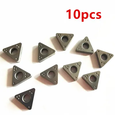 10Pcs Negative Rake Carbide Brake Lathe Bit Kit Set Fit For CB6914-10 / CB691410 • $43.45