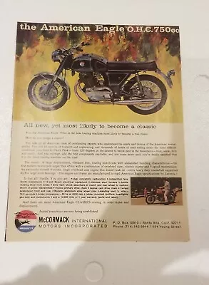 Rare 1980s Vintage Motorcycle Advertisement.  McCormick. Buy Now!!! • $15