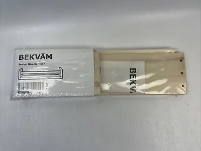 IKEA Bekvam Spice Rack Shelf Towel Wooden Bar Birch 400.701.85 Sealed New • £9.39