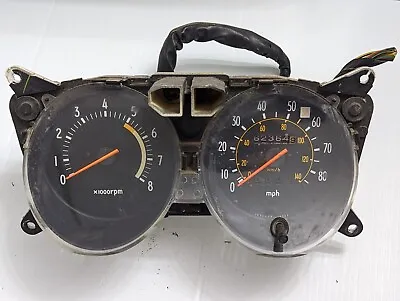 $69.98 • Buy 1980 81 Toyota Celica GT Instrument Gauge Cluster Speedometer Panel With Harness