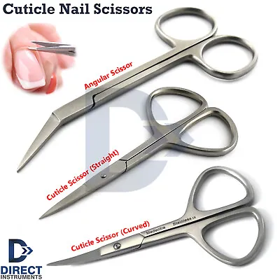 Professional Cuticle Scissors Nail Art Long Toenail Remover Manicure Pedicure • $16.72