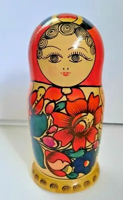 Russian Nesting Dolls  6 Piece Set Hand Painted Wooden Babushka Vintage • $27.99