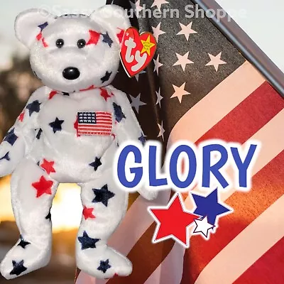 ❤️ 1997 GLORY Stars BEAR Ty® Beanie Babies 5th Gen Hang & 6th Gen Tush Tag • $3.99