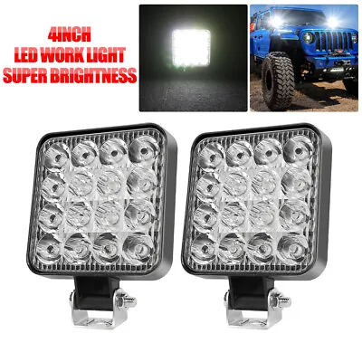 2pcs 3 Inch LED Work Light Bar Flood Spot Offroad Fog Lamp For 4WD ATV SUV Truck • $20.79