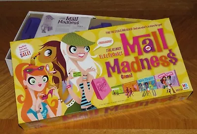 Electronic Mall Madness Board Game ... 2004 Milton Bradley ... Complete & Nice • $36.94