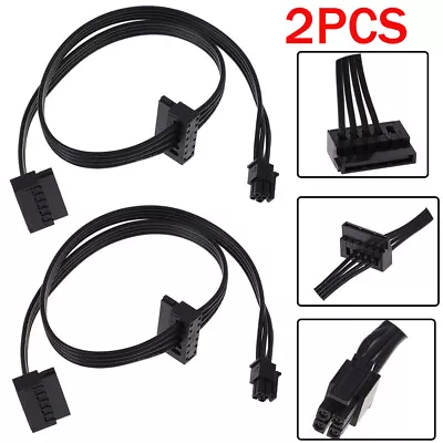 2x 45CM Mini 4 Pin To 2 Sata SSD Power Supply Cable For Lenovo M410 M6 • $9.78