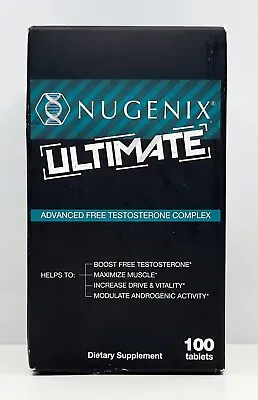 Nugenix Ultimate Advanced Complex Supplement OTC NIB Sealed 100 Tablets 04/2025 • $35.05