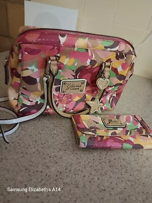 Guess Multi Coloured Handbag + Bonus Wallet • $89.99