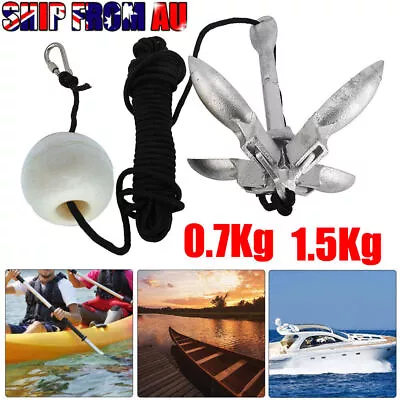 Folding Anchor Fishing Accessories For Kayak Canoe Boat Marine Watercraft Tool • $33.89