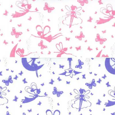 Polycotton Fabric Magical Fairies Fairy Wishes Fantasy Craft Material • £2.70
