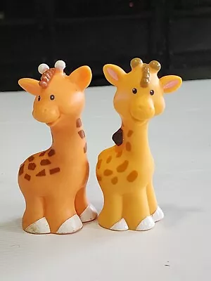 Fisher Price Little People Giraffe Pair Ark  Zoo Replacement Parts  • $15