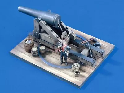 Verlinden 54mm 1/32 Confederate 10  Columbiad Cannon With Figure Civil War 1593 • $63.71