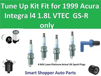 $110.75 • Buy Spark Plugs, Oil Air Fuel Filter, PCV Tune Up Fit 1999 Acura Integra VTEC GS-R 