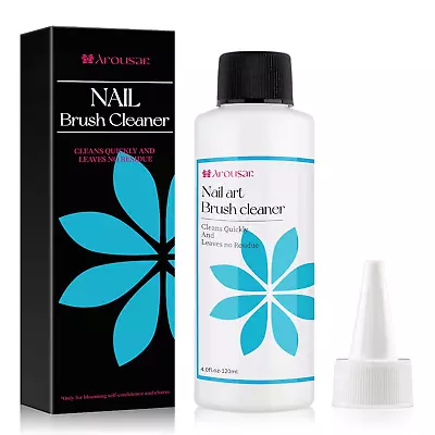 Nail Brush Cleaner 120ml Acrylic Brush Cleaner For Nail Art Brushes Liquid Gel • $13.22