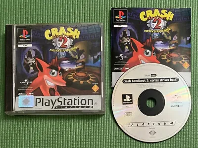 Crash Bandicoot 2 Cortex Strikes Back - PlayStation 1 - PS1 - PAL - TESTED • £14.99