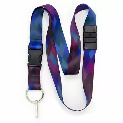 Buttonsmith Diamonds Breakaway Lanyard - Made In USA • $14.99