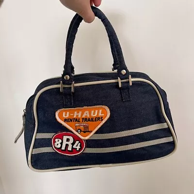 Vintage Y2k 00s Denim Patch Handbag Bag • £30