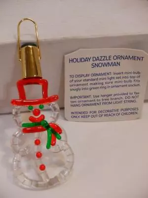 Vintage 1988 Avon Dazzle Ornament - Snowman • $7.95