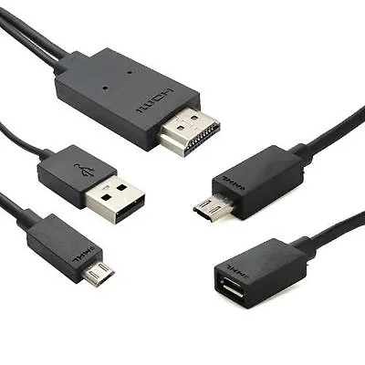 Universal MHL Micro USB To HDMI HDTV Cable For Samsung Galaxy S3 S4 Mini S5 NEW  • $11.99