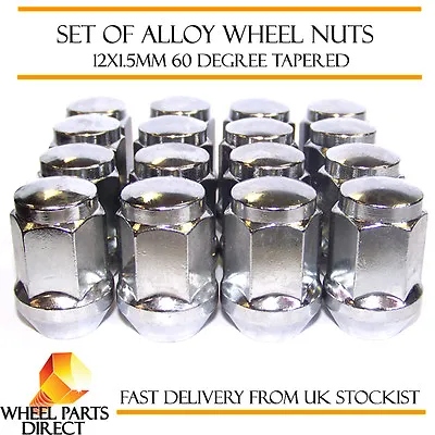 Alloy Wheel Nuts (16) 12x1.5 Bolts Tapered For Mazda MPV [Mk2] 99-06 • $17.67