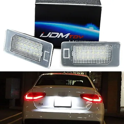 OEM-Replace LED License Plate Lights Assy For Audi A4 A5 A6 A7 S4 S5 S6 S7 Q5 Q7 • $16.19
