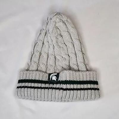 Michigan State Spartans Beanie Captivating Headwear Winter Hat Beanie Cable Knit • $8.46
