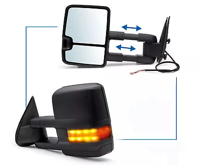 Manual Adjustment Towing Mirrors For 99-06 GMC Sierra Chevy Silverado 1500/2500 • $109.16