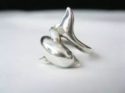 Kabana Sterling Silver Dolphin Ring Size 6.5 Signed • $69.99