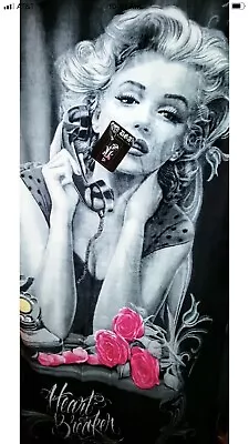 Marilyn Monroe Heart Breaker Towel 30x60 Brand New With Tags • $10