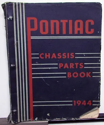 $53.95 • Buy 1944 1942 & Earlier Pontiac Chassis Parts Book Catalog Streamliner Torpedo 6 8