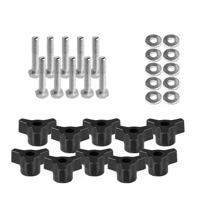 1/4-20 In. X 1-1/2 In. Bolts Washers T-Track Knobs (10-Set) • $13.98