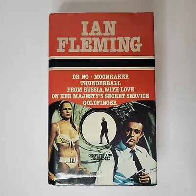 Ian Fleming 007 6 Novel HC Dr No Moonraker Thunderball Russia Majesty Goldfinger • $29.07