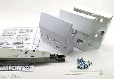 Bt Telephone Master Socket Vdsl2 Filter Faceplate Box Idc Punch Tool Kit • £19.99