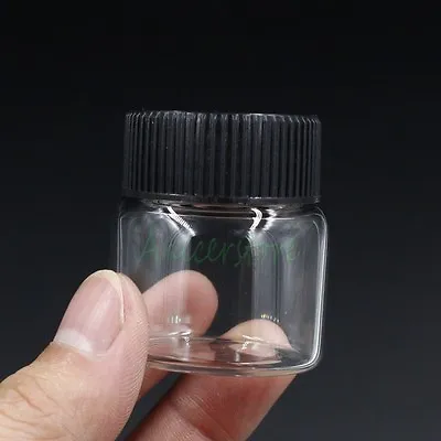 20ml (40 X 37mm) Mini Empty Clear Glass Bottle Display Sweets Pill Storage Vials • $6.99