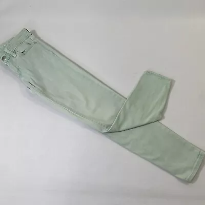 Gap Premium Super Skinny Jeans Women's 2 Mint Green Light Wash Denim Cropped • $17.99