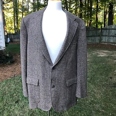 Brooks Brothers Sport Coat Blazer Tweed 43 R Mid Length Herringbone • $35.66