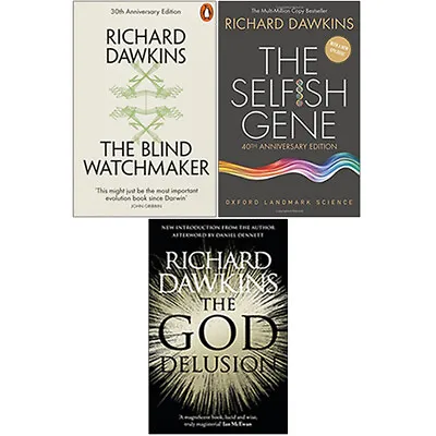 £28.99 • Buy Richard Dawkins 3 Books Collection Set,The Blind Watchmaker,Selfish Gene NEW