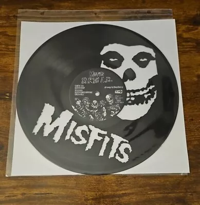 Misfits Vinyl Laser Cut Record Art Earth A.d. Machine Cut Album Great Framed  • $59.99