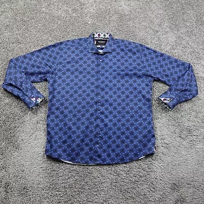 Maceoo Shirt Mens XXL Skull Flip Cuff Camo 6 2XL Dress Italian Einstein • $32.87