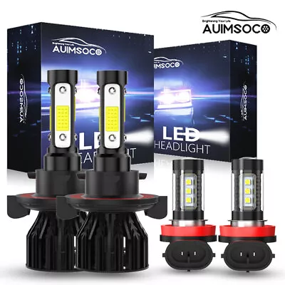 4X 9008+H11 LED Headlight Bulbs Fog Light Kit For Ford Mustang 2008-2012 White • $39.99