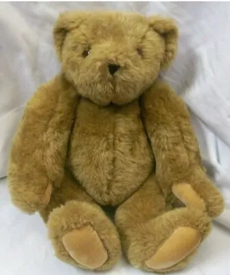 Authentic Genuine Vermont Teddy Bear 15” Brown Plush Jointed Stuffed Animal  • $17.98