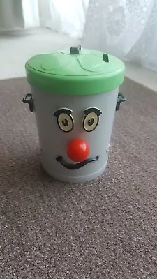 £3.75 • Buy Vintage Ted Rogers 13cm Dusty Bin Plastic Money Box Pot.
