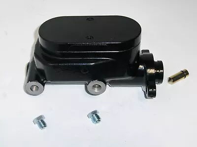 Universal BLACK Flat Top Brake Master Cylinder Street Rod Gm Chevy FACTORY 2nd • $45