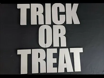 £49.50 • Buy TRICK OR TREAT Polystyrene Decorative Letters - 380mm High - 25mm Thick
