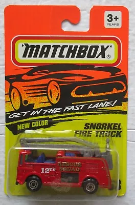 Matchbox Snorkel Fire Truck #63 New Color 1:64 Scale Diecast 1994 • $1.50