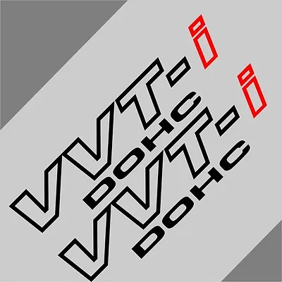 Car Stickers VVT-I DOHC VVTI  11''  Vinyl  Side Trunk Decals  2PCS Set  CF716 • $6.98