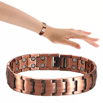 PURE COPPER Bangle THERAPY MAGNETIC BRACELET MEN Women ARTHRITIS US Shipping • $13.70