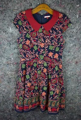 Womans Tapestry Floral Lined Dress Size 10- Joe Browns • £5.50